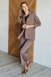 Magic Wide Leg Crop Pants in Dark Mocha (ONLINE EXCLUSIVE)