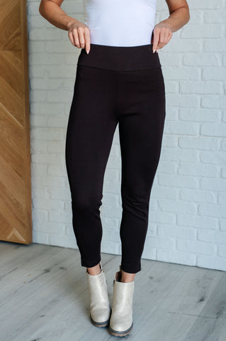 Magic Ankle Crop Skinny Pants in Chocolate (ONLINE EXCLUSIVE)