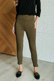 Magic Ankle Crop Skinny Pants in Olive (ONLINE EXCLUSIVE)