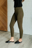 Magic Ankle Crop Skinny Pants in Olive (ONLINE EXCLUSIVE)