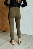 Magic Ankle Crop Skinny Pants in Olive (ONLINE EXCLUSIVE)