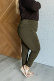 Magic Ankle Crop Skinny Pants in Olive (ONLINE EXCLUSIVE)