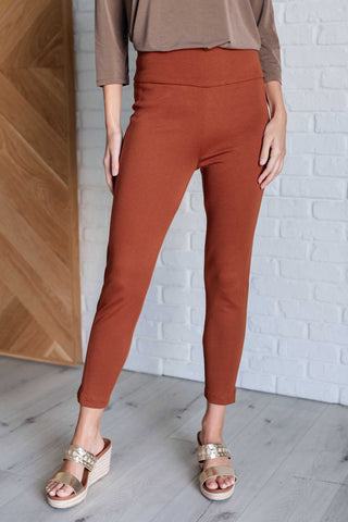 Magic Ankle Crop Skinny Pants in Rust (ONLINE EXCLUSIVE)