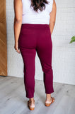 Magic Ankle Crop Skinny Pants in Wine (ONLINE EXCLUSIVE)