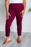 Magic Ankle Crop Skinny Pants in Wine (ONLINE EXCLUSIVE)