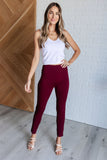 Magic Skinny 28" Pants in Wine (ONLINE EXCLUSIVE)