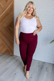 Magic Skinny 28" Pants in Wine (ONLINE EXCLUSIVE)