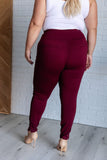 Magic Skinny 28" Pants in Wine (ONLINE EXCLUSIVE)