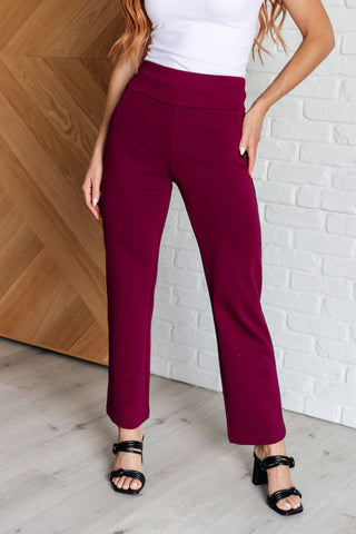 Magic Straight Pants in Wine (ONLINE EXCLUSIVE)