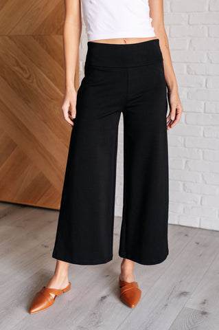 Magic Wide Leg Crop Pants in Black(ONLINE EXCLUSIVE)