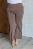 Magic Wide Leg Crop Pants in Dark Mocha (ONLINE EXCLUSIVE)