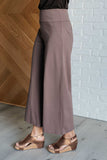 Magic Wide Leg Crop Pants in Dark Mocha (ONLINE EXCLUSIVE)