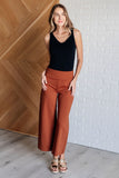 Magic Wide Leg Crop Pants in Rust (ONLINE EXCLUSIVE)