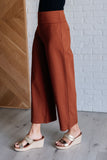 Magic Wide Leg Crop Pants in Rust (ONLINE EXCLUSIVE)