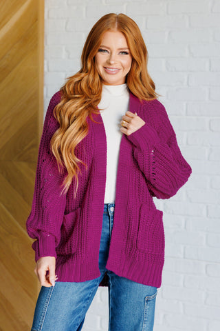 Maybe Monday Cardigan in Berry (ONLINE EXCLUSIVE)