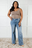 Melia High Rise Side Seam Detail Wide Leg Jeans (ONLINE EXCLUSIVE)