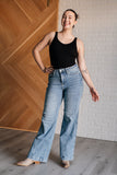 Melia High Rise Side Seam Detail Wide Leg Jeans (ONLINE EXCLUSIVE)