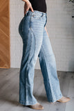 Melia High Rise Side Seam Detail Wide Leg Jeans (ONLINE EXCLUSIVE)