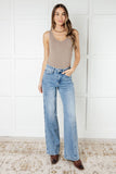 Melia High Rise Side Seam Detail Wide Leg Jeans (ONLINE EXCLUSIVE)