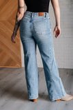 Melia High Rise Side Seam Detail Wide Leg Jeans (ONLINE EXCLUSIVE)