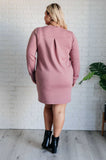 Milan Travel Shift Dress in Mauve (ONLINE EXCLUSIVE)