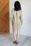 Milan Travel Shift Dress in Sage (ONLINE EXCLUSIVE)