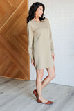 Milan Travel Shift Dress in Sage (ONLINE EXCLUSIVE)