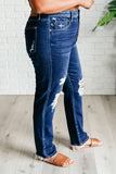 Montana High Rise Rigid Magic Distressed Straight Jeans(ONLINE EXCLUSIVE)