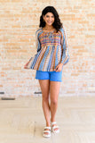 Open Sky Boho Tunic in Navy Mauve (ONLINE EXCLUSIVE)