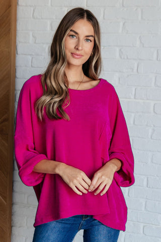 Pink Thoughts Chenille Blouse (ONLINE EXCLUSIVE)