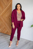 Magic Ankle Crop Skinny Pants in Wine (ONLINE EXCLUSIVE)