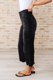 Ryan High Rise Button Fly Wide Leg Crop Jeans (ONLINE EXCLUSIVE)