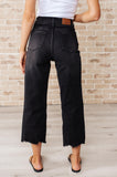 Ryan High Rise Button Fly Wide Leg Crop Jeans (ONLINE EXCLUSIVE)