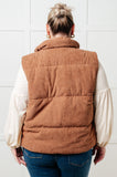 Set Me Up Corduroy Puffer Vest (ONLINE EXCLUSIVE)