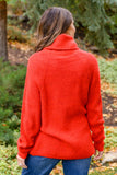 Steady Pace Roll Neck Sweater In Red (ONLINE EXCLUSIVE)