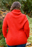 Steady Pace Roll Neck Sweater In Red (ONLINE EXCLUSIVE)