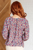 Sunday Brunch Blouse in Denim Floral (ONLINE EXCLUSIVE)