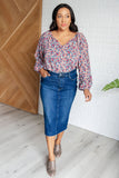 Sunday Brunch Blouse in Denim Floral (ONLINE EXCLUSIVE)