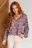 Sunday Brunch Blouse in Denim Floral (ONLINE EXCLUSIVE)