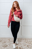 Under Her Spell Half Zip Pullover in Mauve (ONLINE EXCLUSIVE)