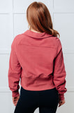 Under Her Spell Half Zip Pullover in Mauve (ONLINE EXCLUSIVE)