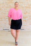 Up For Anything V-Neck Blouse in Pink (ONLINE EXCLUSIVE)