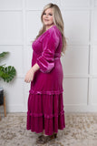 Velvet Flamenco Maxi Dress (ONLINE EXCLUSIVE)