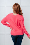 Very Understandable V-Neck Sweater in Pink (ONLINE EXCLUSIVE)