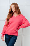 Very Understandable V-Neck Sweater in Pink (ONLINE EXCLUSIVE)