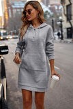 Solid Pocket Sweatshirt Dress (FINAL SALE ITEM)