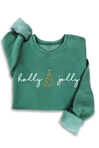 Holly Jolly Glitter Mineral Sweatshirt